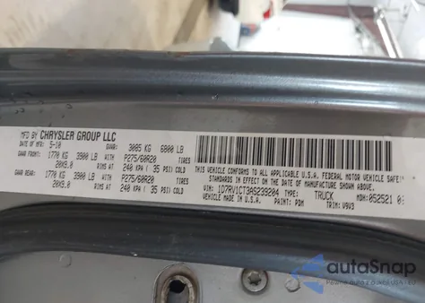 2010 Dodge Ram 1500 Slt/Sport/Trx z USA, uszkodzony, nr VIN 1D7RV1CT3AS239204